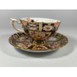 A ROYAL CROWN DERBY IMARI CUP & SAUCER