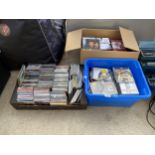 A LARGE QUANTITY OF DVDS AND CDS