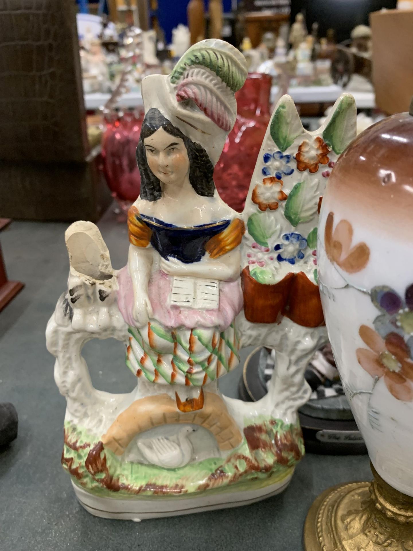 A LARGE QUANTITY OF CERAMIC ITEMS TO INCLUDE HAIG WHISKY JUGS, STAFFORDSHIRE STYLE FIGURES, - Image 4 of 6