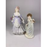 TWO COALPORT FIGURES - 'LAVENDER SWEET LAVENDER' CRIES OF LONDON LIMITED COLLECTION & 'INNOCENCE'