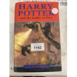 A FIRST EDITION HARRY POTTER AND THE GOBLET OF FIRE BOOK
