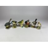 A GROUP OF SIX BESWICK BIRD FIGURES