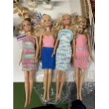 A BAG OF FOUR MATTEL DOLL FIGURES