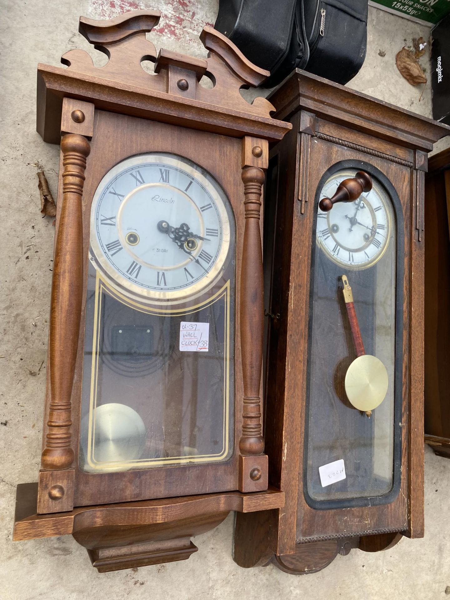 FOUR VARIOUS VIENNA STYLE WALL CLOCKS - Image 3 of 3