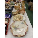 A QUANTITY OF CERAMICS SOME IN BLUSH IVORY TO INCLUDE ROYAL WORCESTER, LIMOGES, ETC