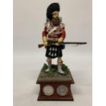 A DANBURY MINT FIGURE OF A CRIMEAN WAR SOLDIER HEIGHT 32CM