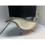 A HALLMARKED SHEFFIELD SILVER 1934 GRAVY BOAT GROSS WEIGHT 273.9 GRAMS