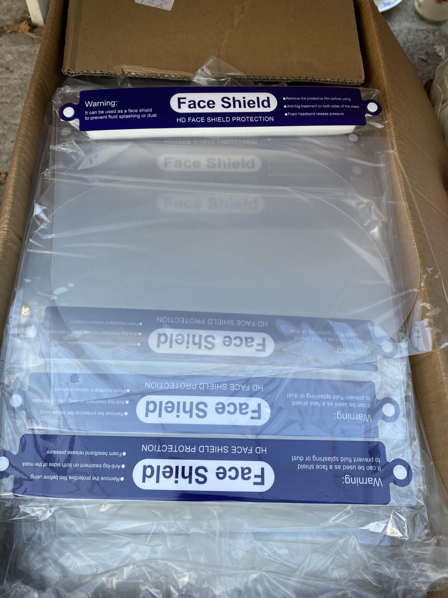 A LARGE QUANTITY OF PLASTIC FACE SHIELDS - Image 2 of 2