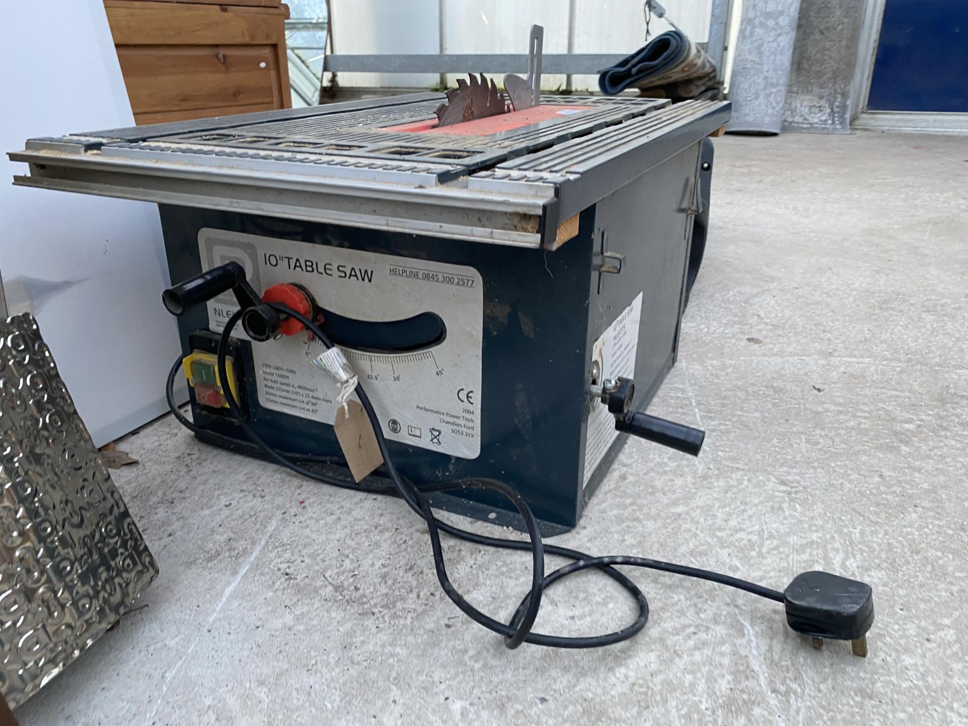 AN ELECTRIC PERFORMANCE TABLE SAW - Image 2 of 2