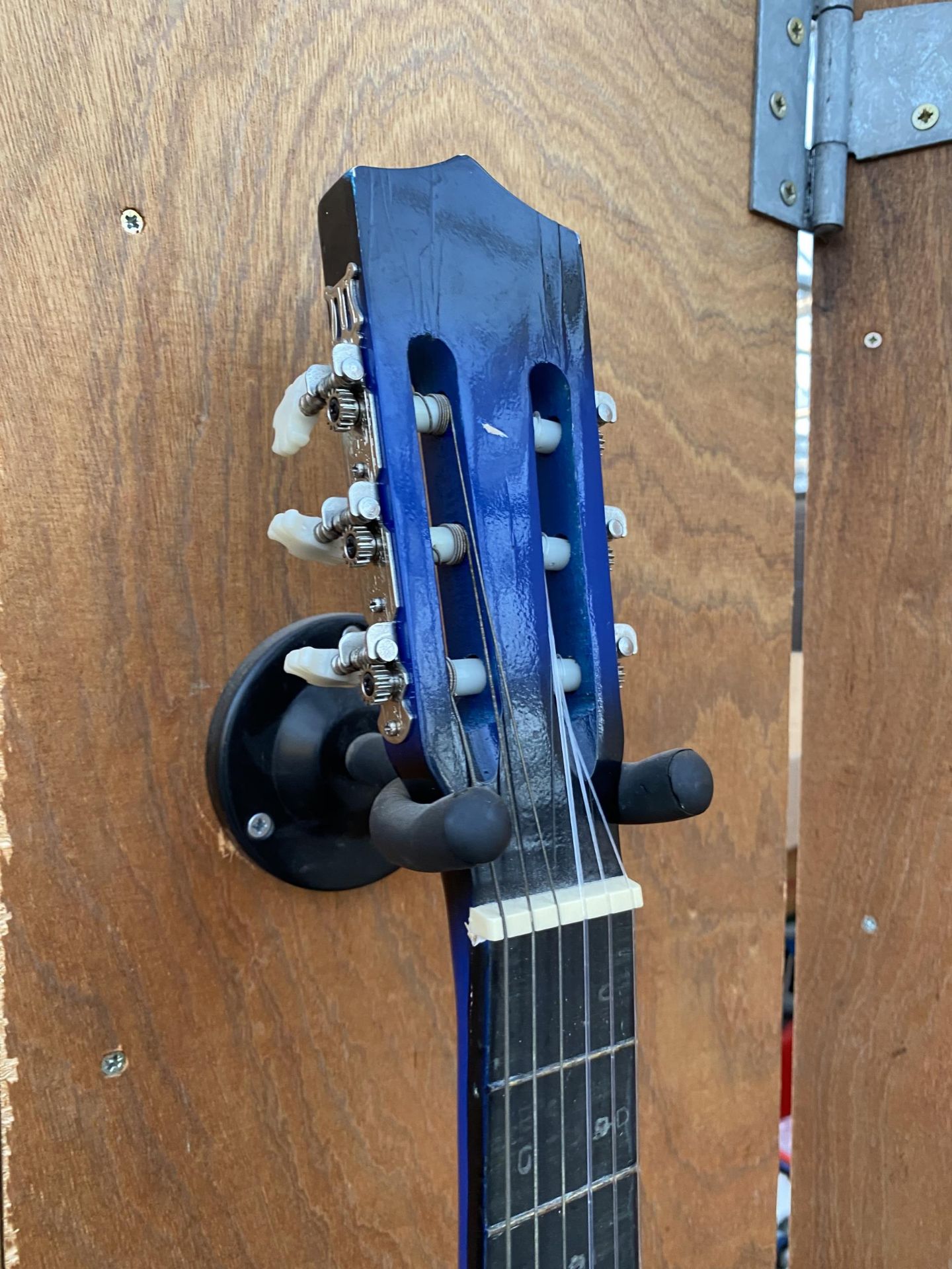 A BLUE ACOUSTIC GUITAR - Image 3 of 3