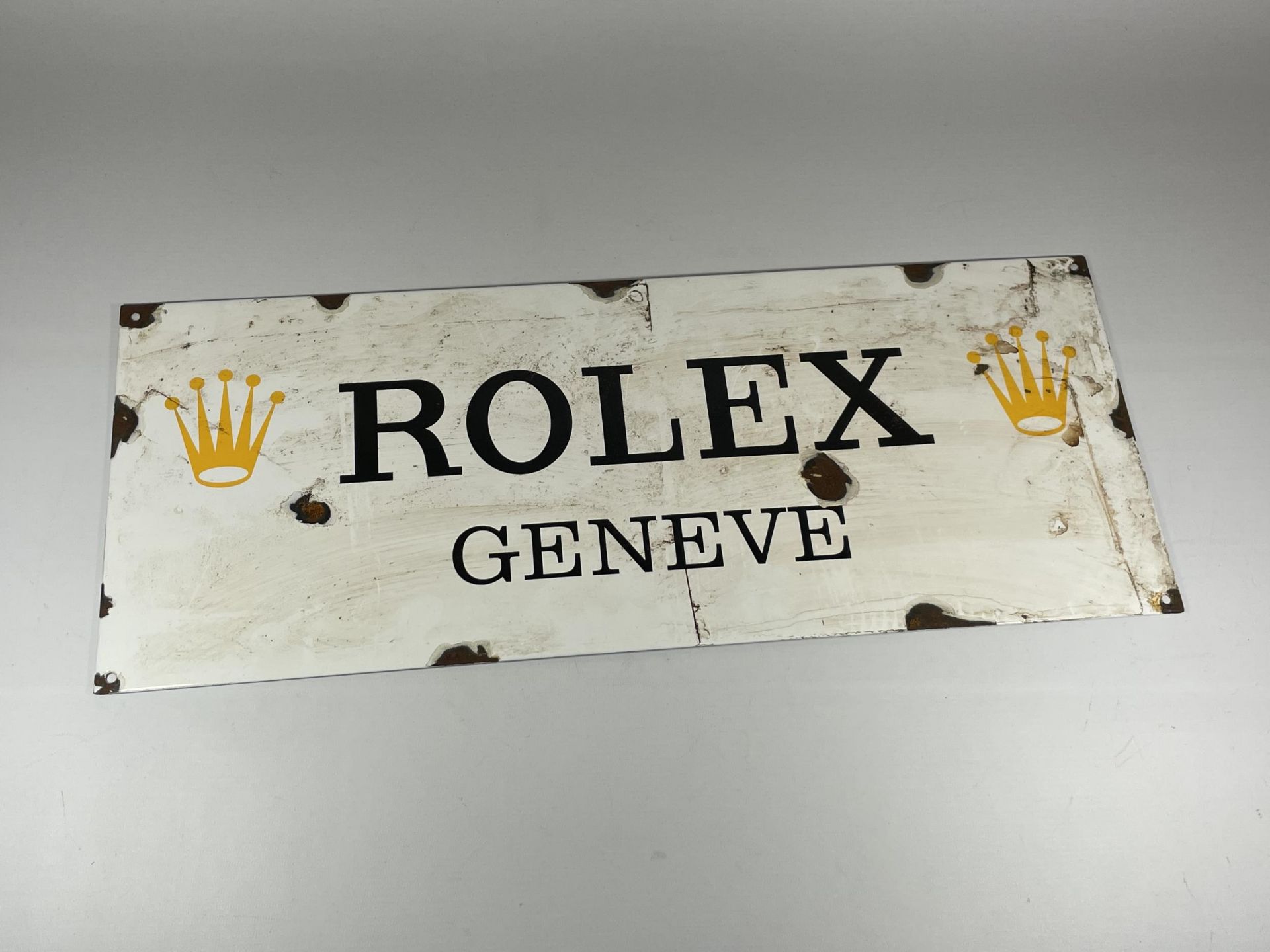 AN ENAMEL SIGN 60CM X 24CM