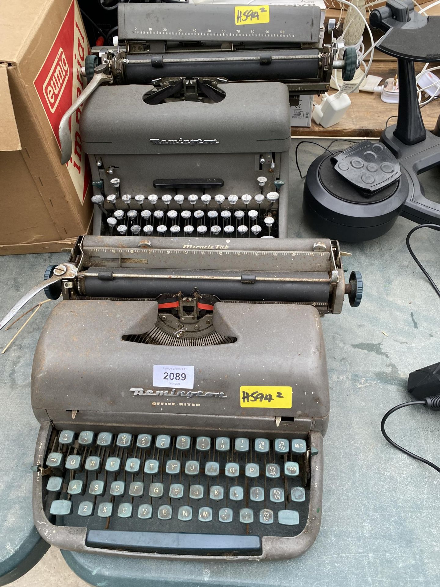 TWO VINTAGE REMINGTON TYPEWRITERS