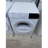 A WHITE HISENSE TWIN FLOW 9KG CONDENSOR DRYER