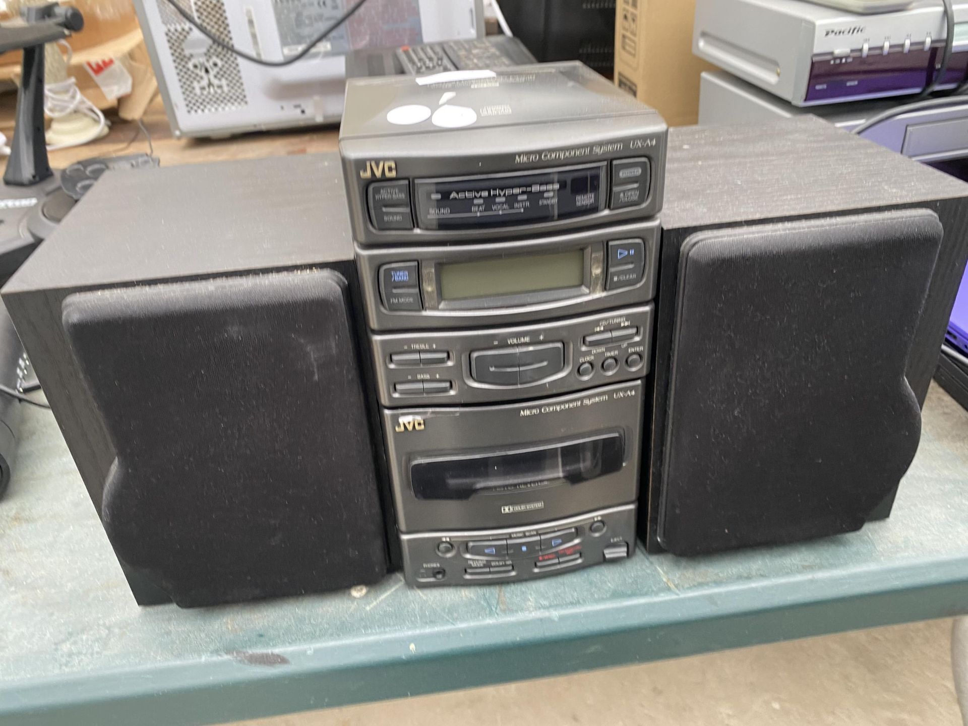 A JVC MINI STEREO SYSTEM WITH SPEAKERS AND A FURTHER MINISTRY OF SOUND CD PLAYER - Image 2 of 3