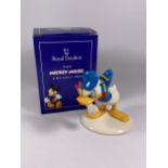 A BOXED ROYAL DOULTON DONALD DUCK MM3 70TH ANNIVERSARY FIGURE