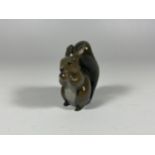 A ROYAL COPENHAGEN SMALL MODEL OF A SQUIRREL