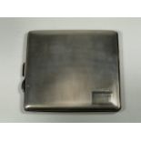 A GEORGE V SILVER CIGARETTE / CARD CASE, HALLMARKS FOR BIRMINGHAM, 1937, WEIGHT 115G