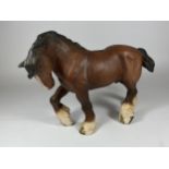 A ROYAL DOULTON MATTE SHIRE HORSE