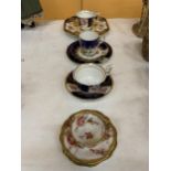 A QUANTITY OF 19TH/EARLY 20TH CENTURY CHINA CUPS, SAUCERS AND PLATES