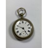 A VINTAGE OPEN FACED POCKET WATCH