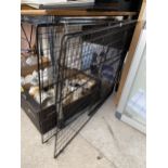 A FOLDING METAL PET CRATE