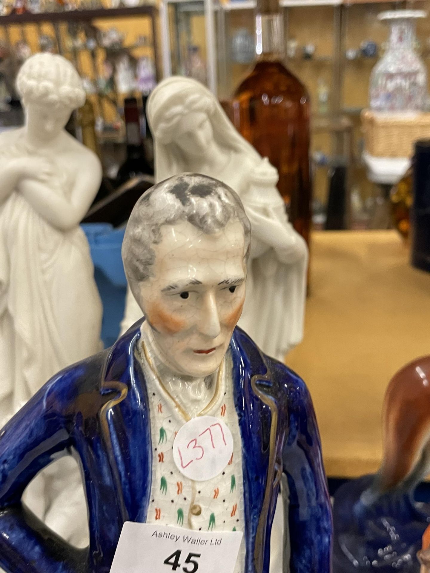 A MID 19TH CENTURY STAFFORDSHIRE POTTERY MODEL OF WELLINGTON - Image 3 of 4