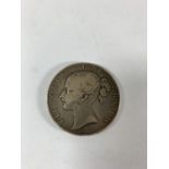 A VICTORIAN 1844 SILVER CROWN