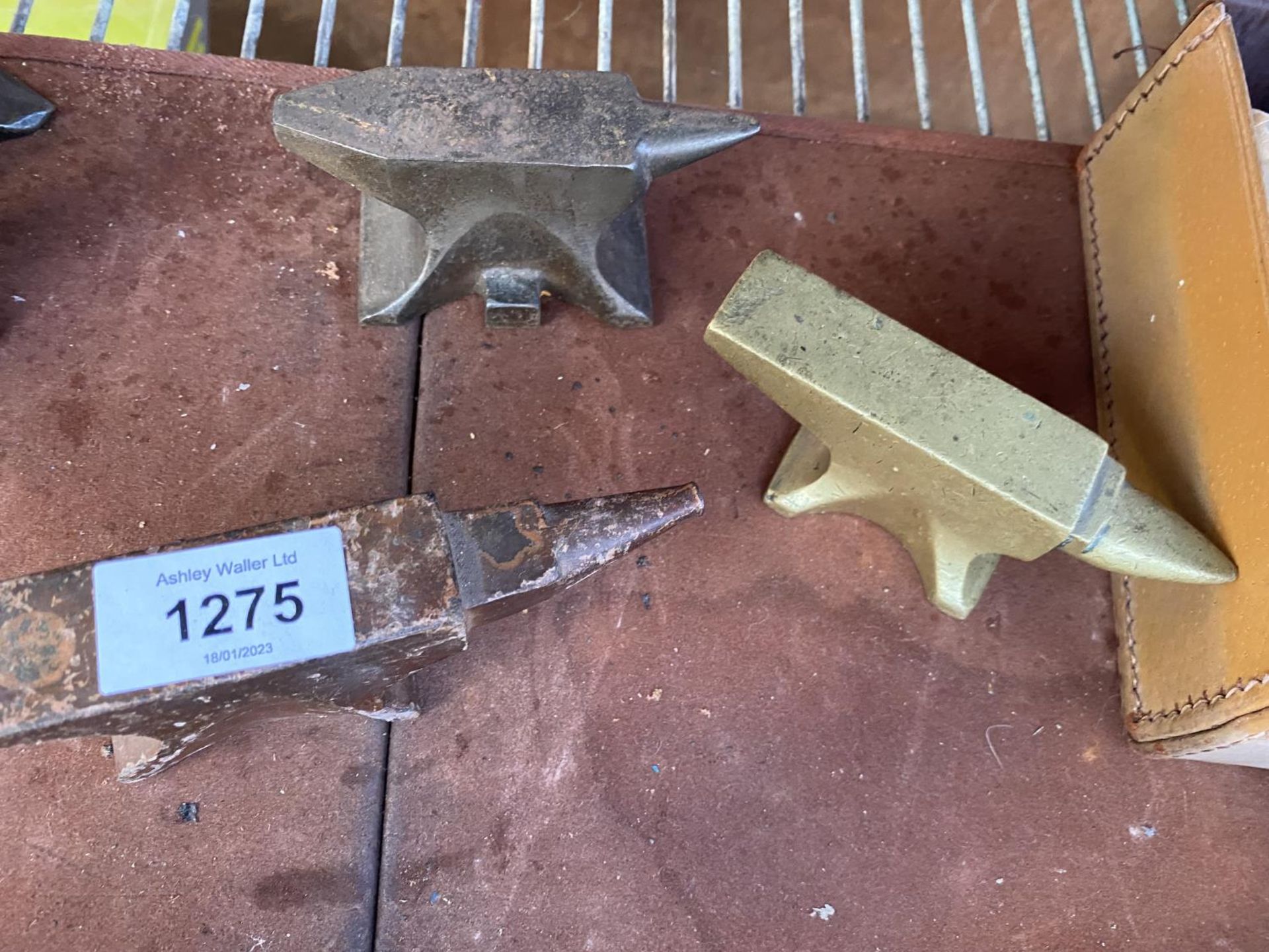 TWO MINIATURE HEAVY SAMPLE ANVILS - Image 2 of 2