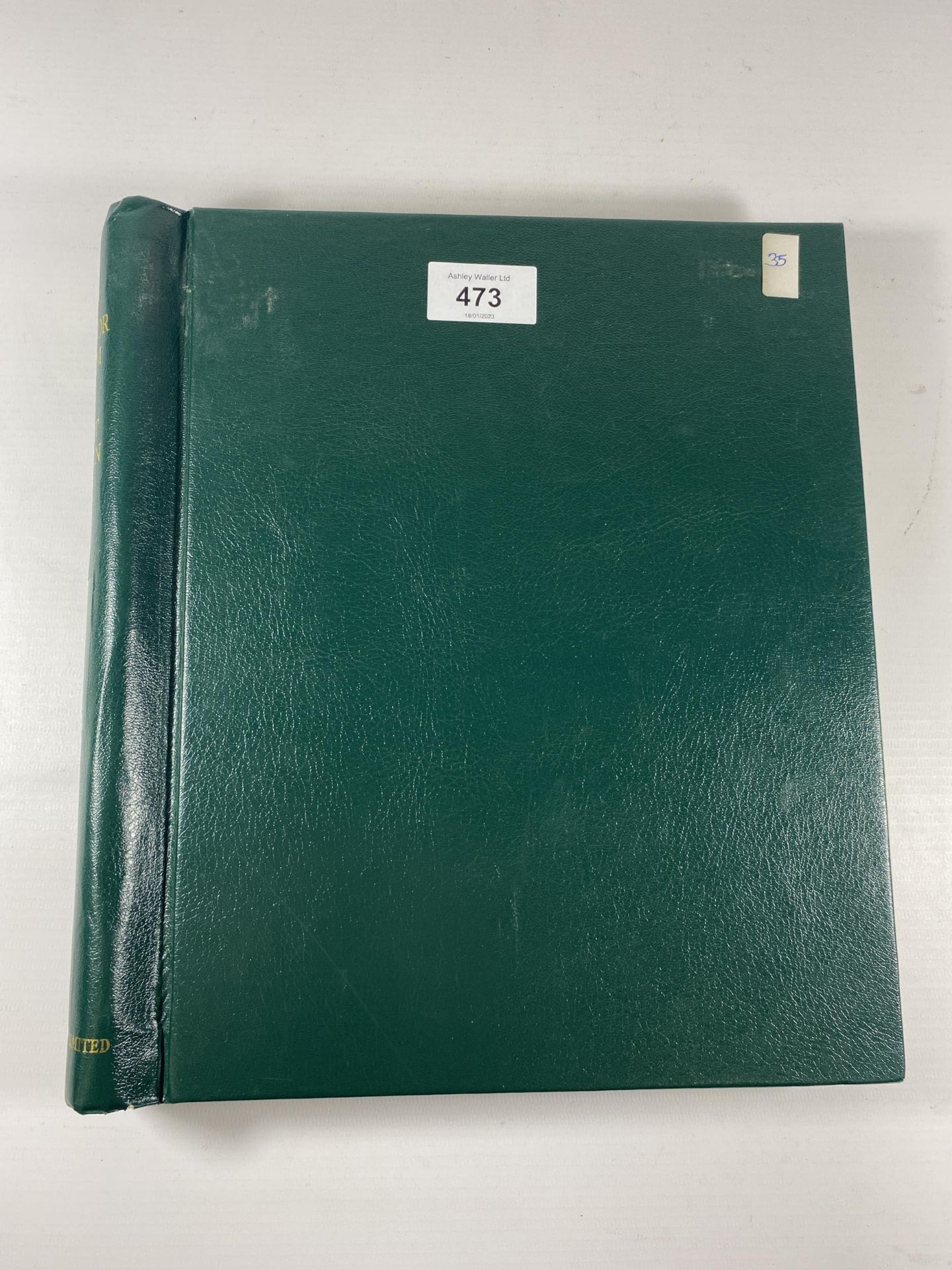 GREAT BRITAIN , THE GREEN WINDSOR ALBUM HOUSING A USED COLLECTION , QV