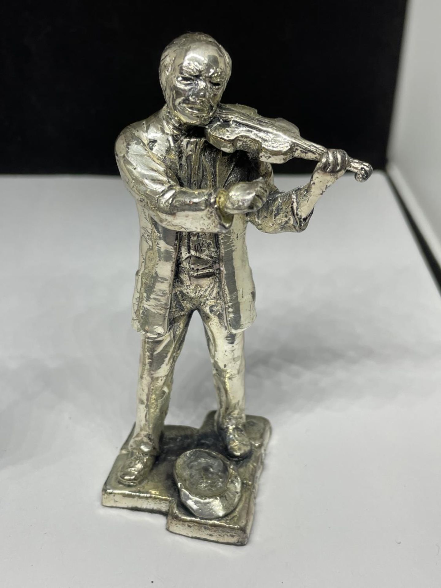 TWO SILVER PLATED MUSICIAN FIGURES - Image 3 of 3