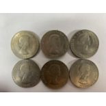 A SET OF SIX 1965 WINSTON CHURCHILL COINS