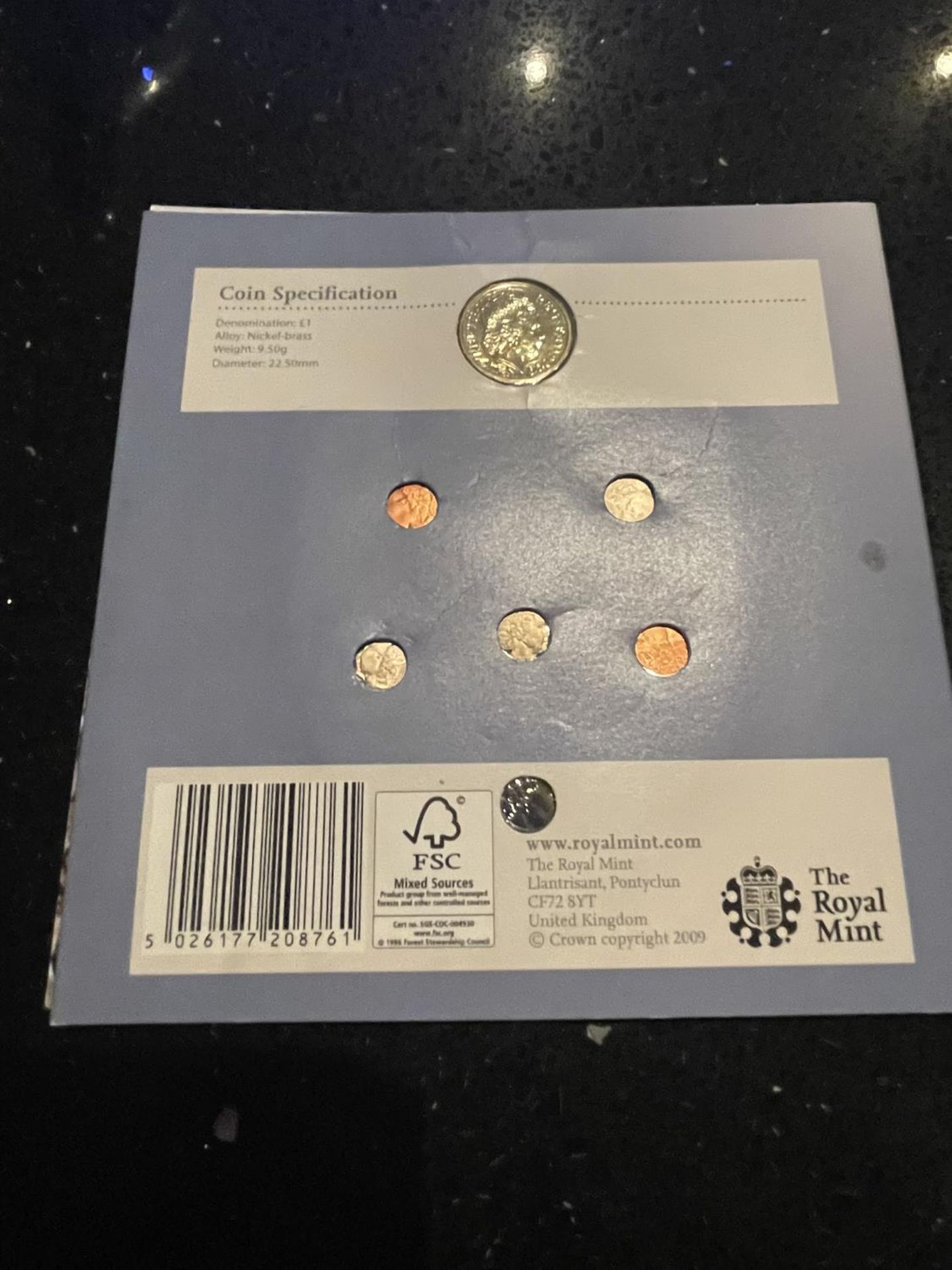 UK , ROYAL MINT , 2009 , COIN SET OF 7 “CREATE A SET” . PRISTINE CONDITION - Image 3 of 3