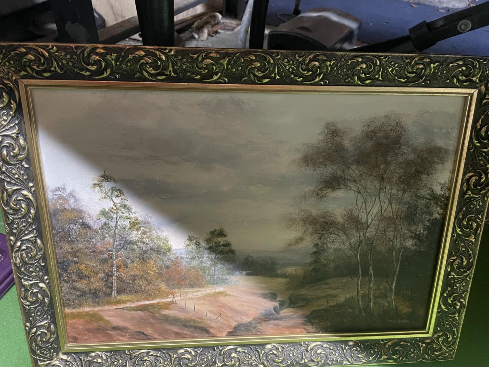 TWO OILS ON BOARD, ONE OF A WATERMILL SIGNED R HAMNETT '89, A COUNTRY SCENE SIGNED J PEARSON AND A - Image 4 of 4