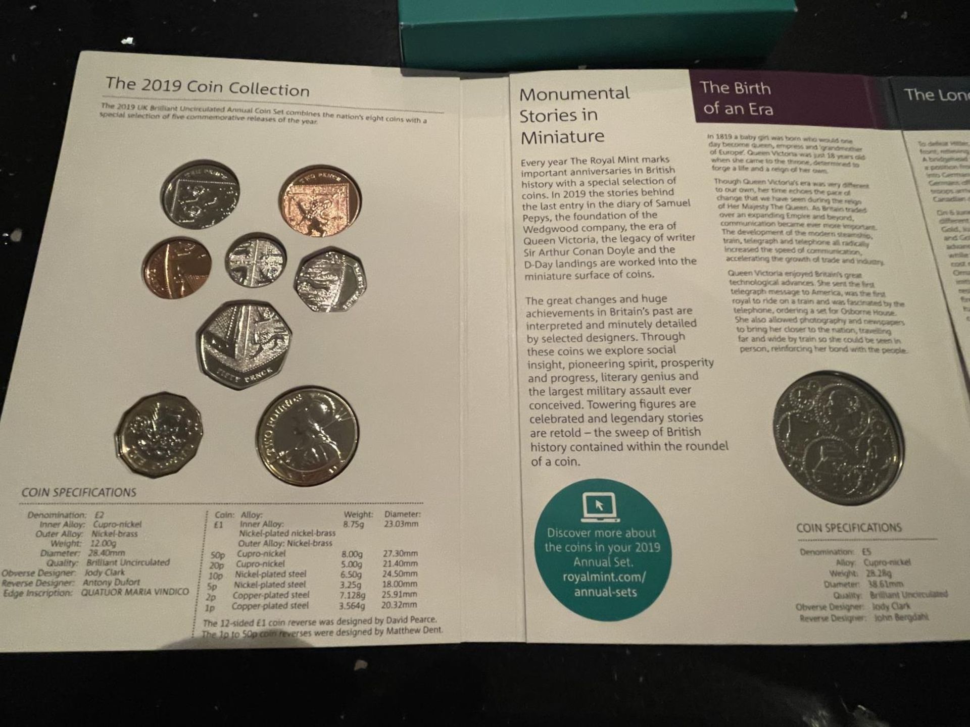 UK , ROYAL MINT , 2019 , ANNUAL COIN SET OF THIRTEEN . PRISTINE CONDITION - Image 2 of 5