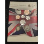 UK , ROYAL MINT , 2010 , EIGHT GREAT BRITISH COINS . PRISTINE CONDITION