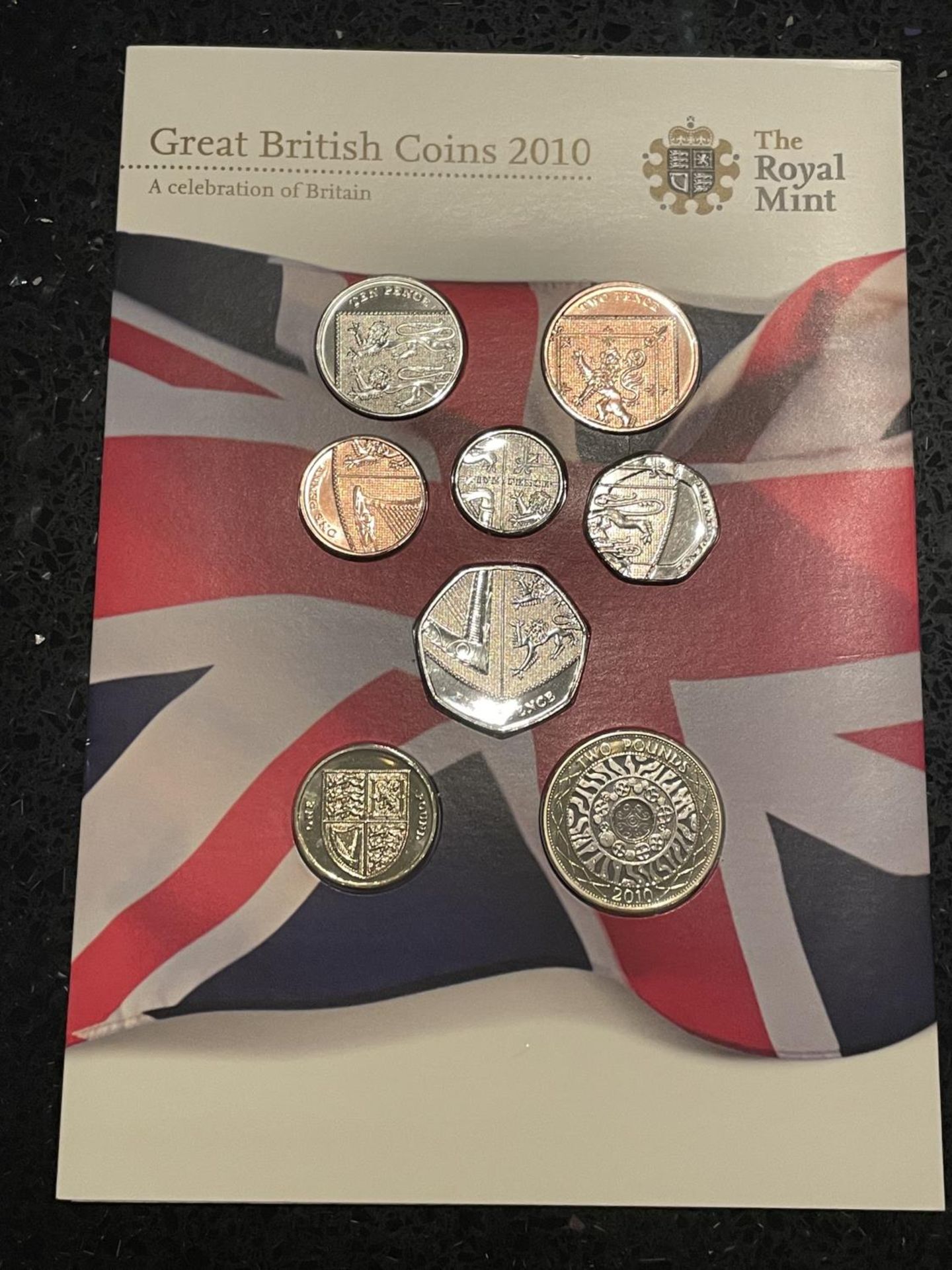 UK , ROYAL MINT , 2010 , EIGHT GREAT BRITISH COINS . PRISTINE CONDITION