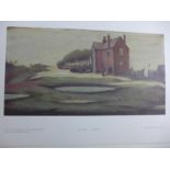 THIRTY FIVE L.S.LOWRY R.A. COLOURED PRINTS, FIVE 'LONELY HOUSE' BY MAGNUS PRINTS, 32X53CM, TEN 'AN