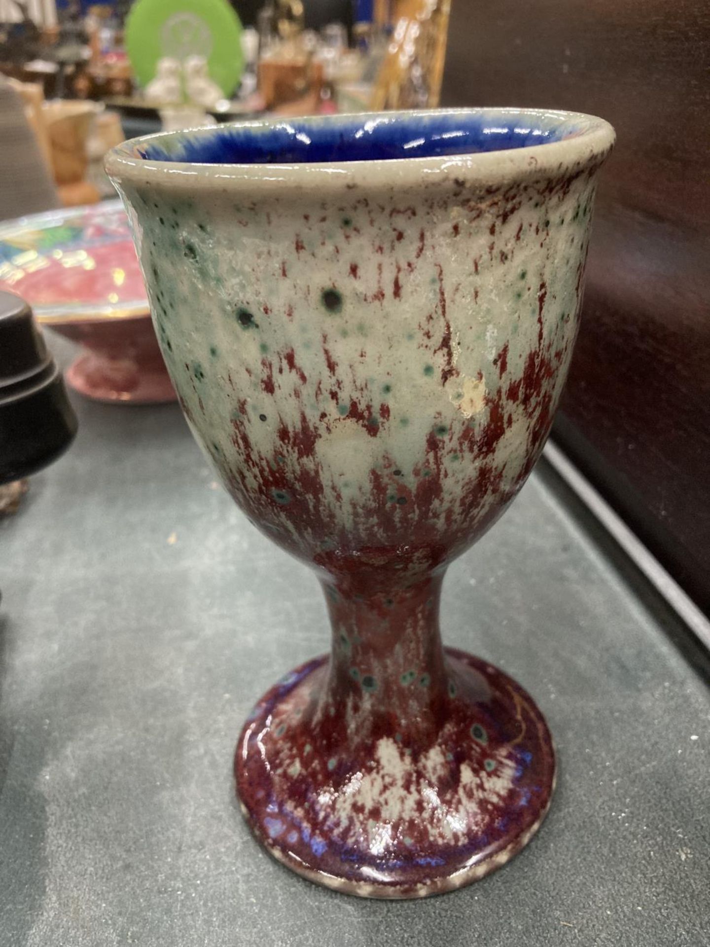 A COBRIDGE STUDIO POTTERY GOBLET