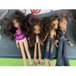 FOUR BRATZ DOLLS