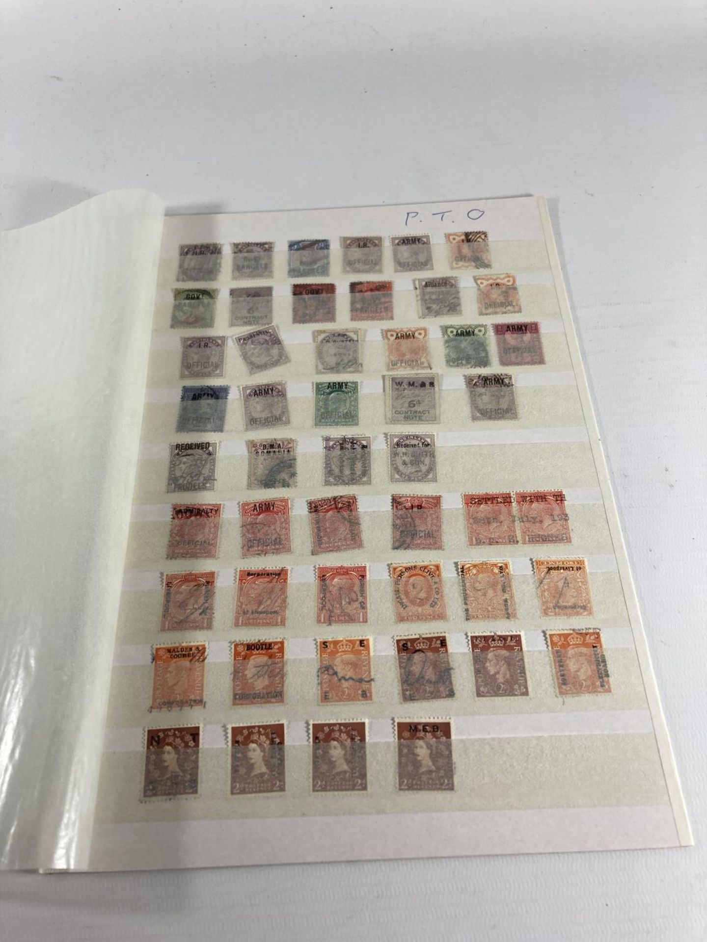 A COLLECTION OF G.B VICTORIAN & LATER STAMPS ON SHEETS - Image 4 of 5