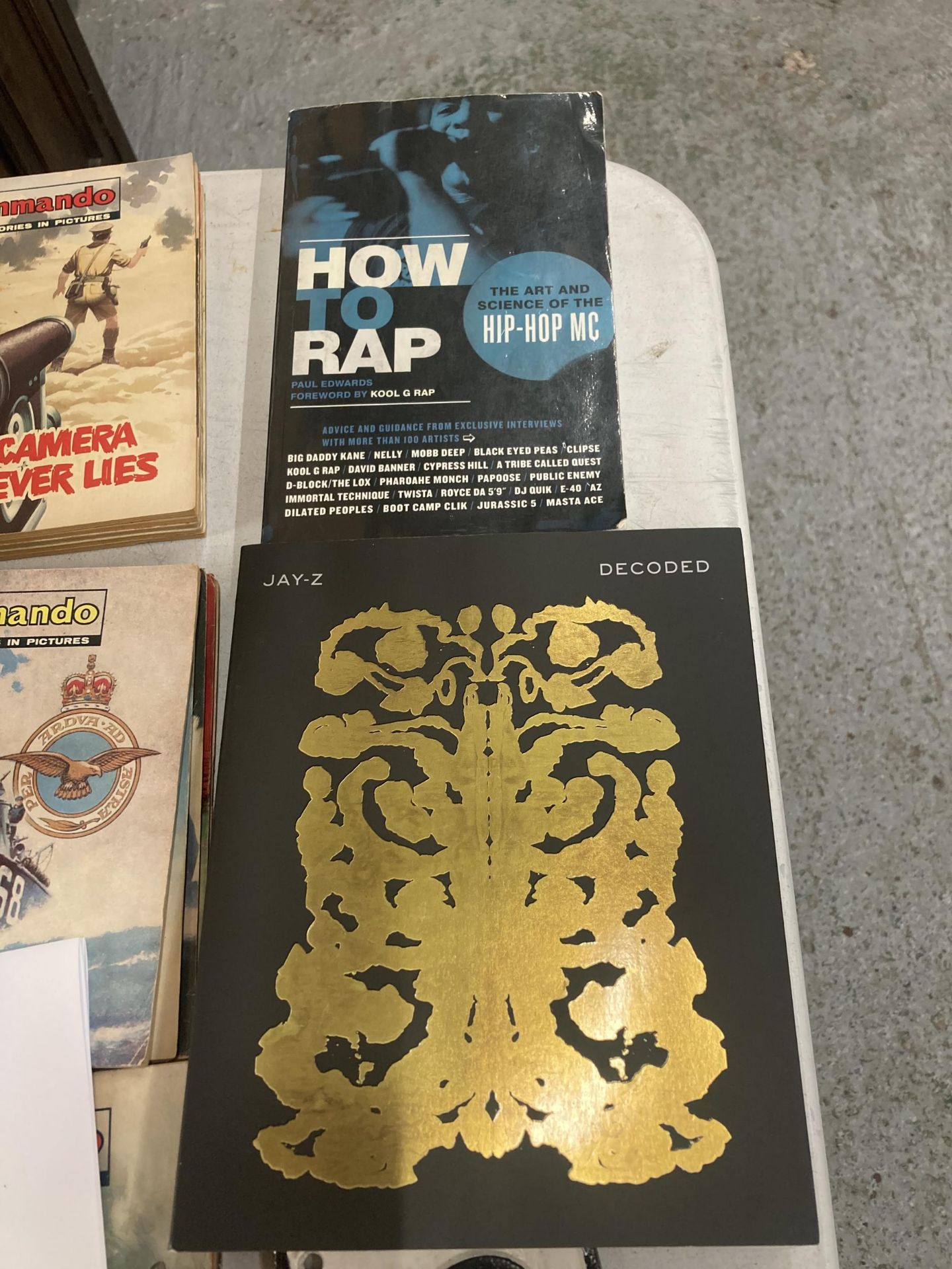 TWO MUSIC BOOKS - JAY-Z 'DECODED' AND 'HOW TO RAP'