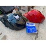 TWO HONDA MOTORBIKE FUEL TANKS