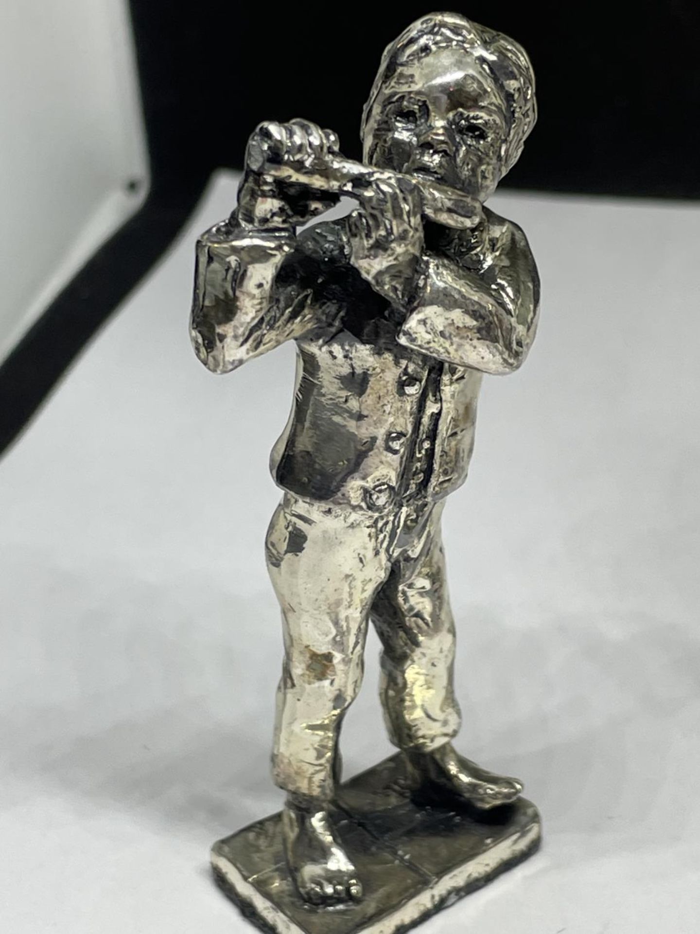 TWO SILVER PLATED MUSICIAN FIGURES - Image 2 of 3