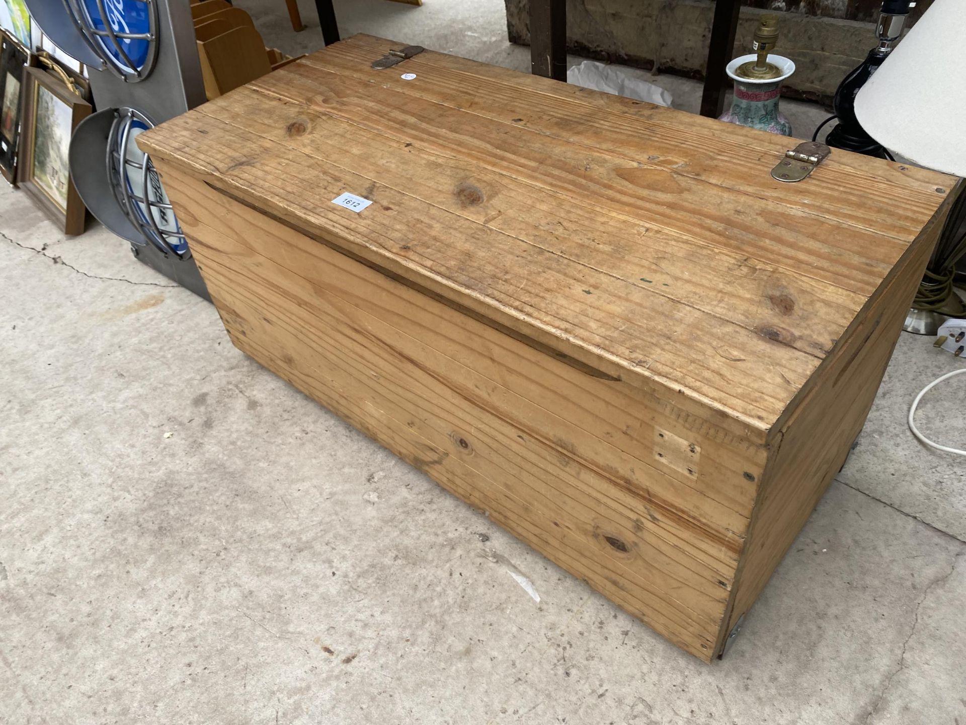 A PINE TOOL CHEST