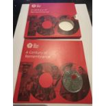 UK , ROYAL MINT , 2019 , “A CENTURY OF REMEMBRANCE” , £5 COIN . PRISTINE CONDITION