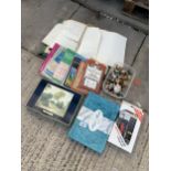 AN ASSORTMENT OF ITEMS TO INCLUDE ORDNANCE SURVEY MAPS AND WADE STYLE CERAMIC ANIMALS ETC