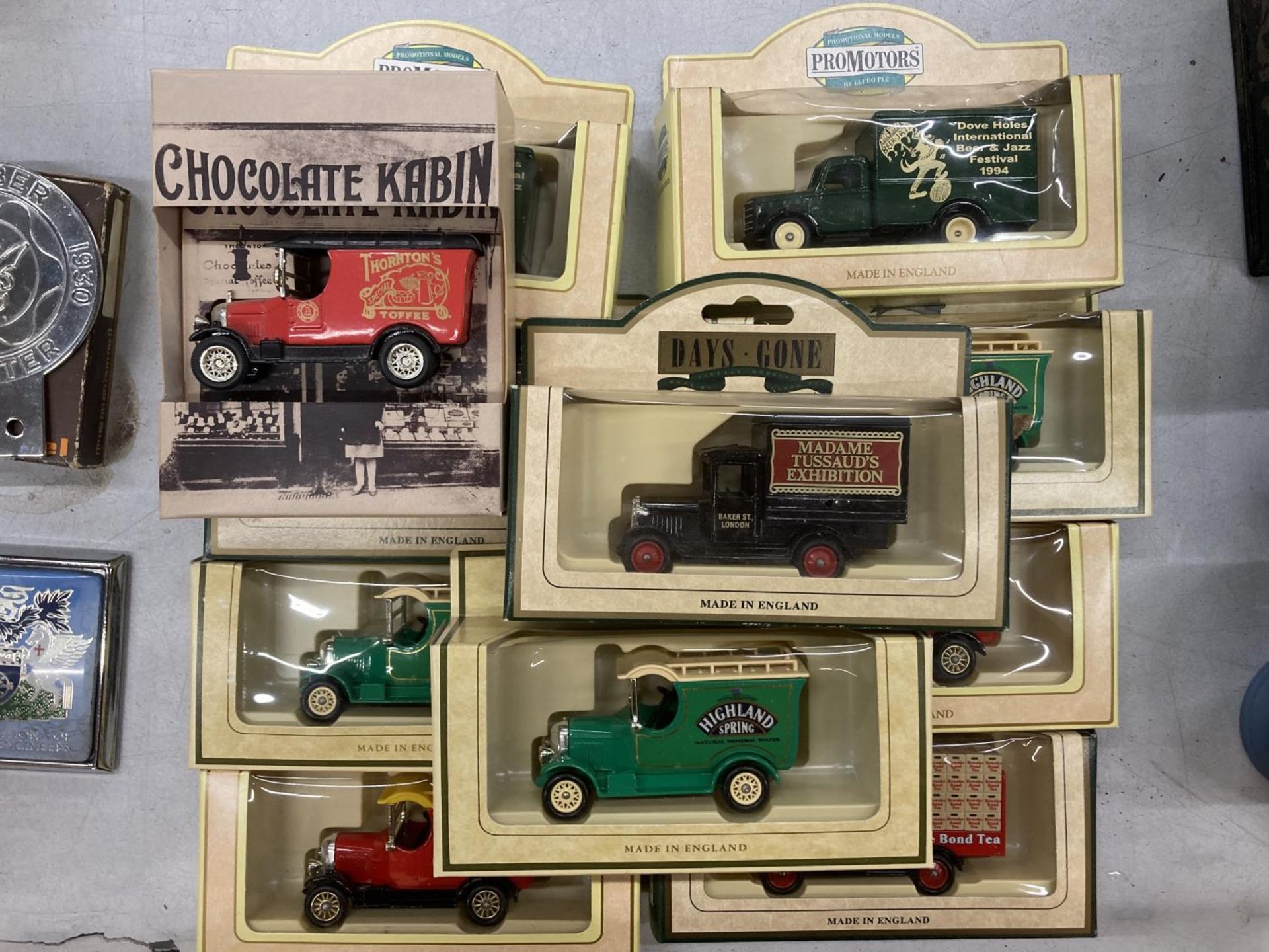 ELEVEN BOXED LLEDO DIECAST PROMOTIONAL VINTAGE VANS