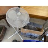TWO ELECTRIC FLOOR FANS