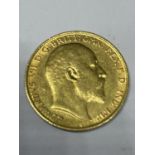 A 1902 KING EDWARD VII HALF SOVEREIGN