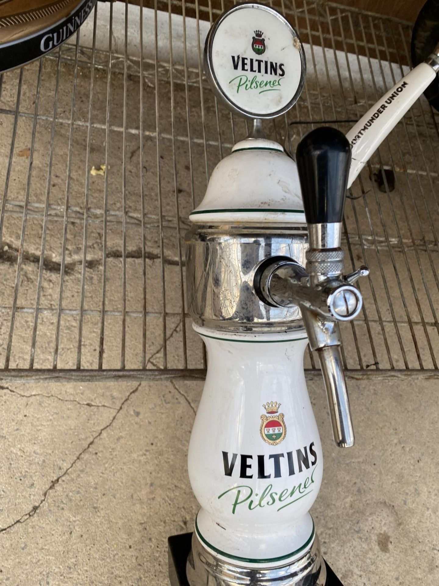 A CERAMIC 'VELTINS PILSNER' BEER PUMP - Image 2 of 4